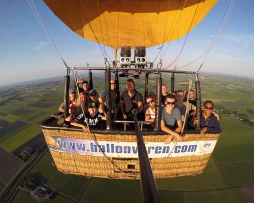 Ballonvaart in Zwaagdijk naar Hoogwoud